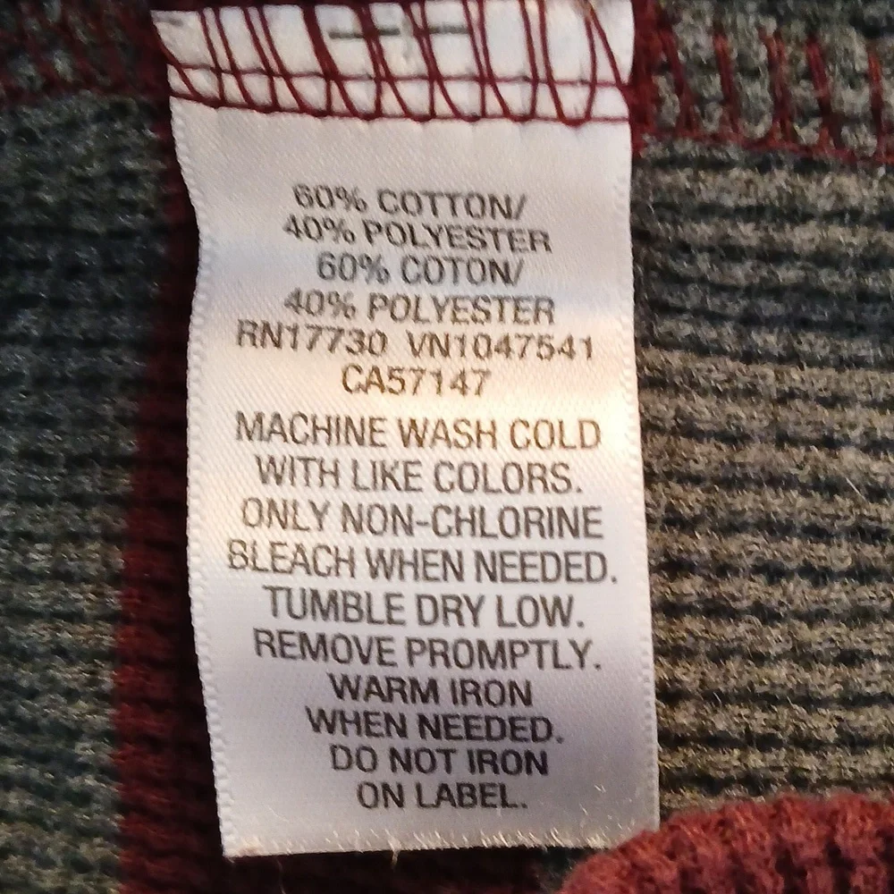 Merona men's striped thermal size XL - Picture 9 of 9